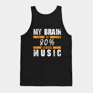 Music song lyrics Tank Top